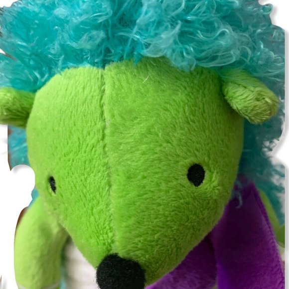 Monkeez & Friends Stuffed Green Porcupine Cecil - Picture 2 of 6